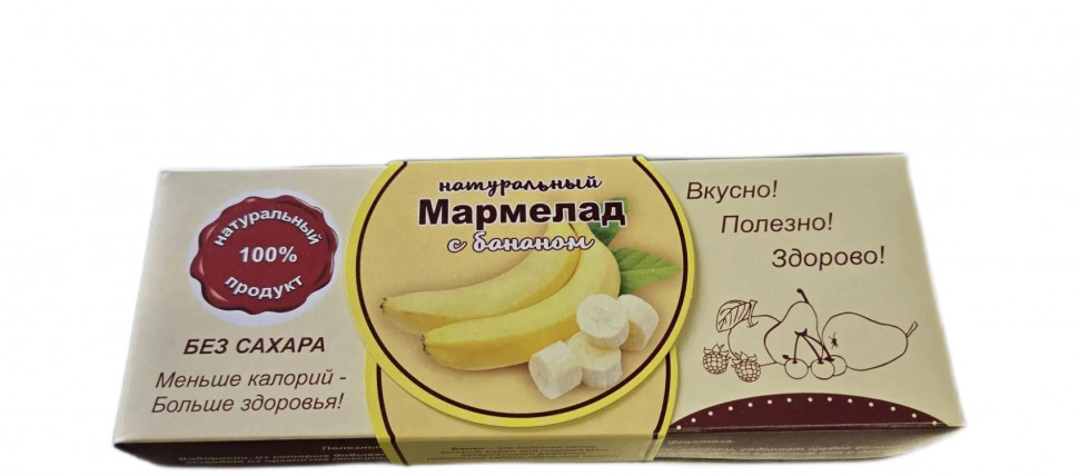  Мармелад натуральный "Банан" 140г  в Сызране