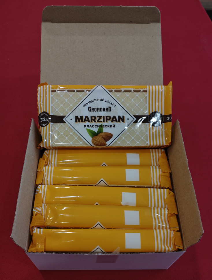  TM Grondard      (11133) Марципан 33%, (блок 6 шт по 200г)             в Сызране