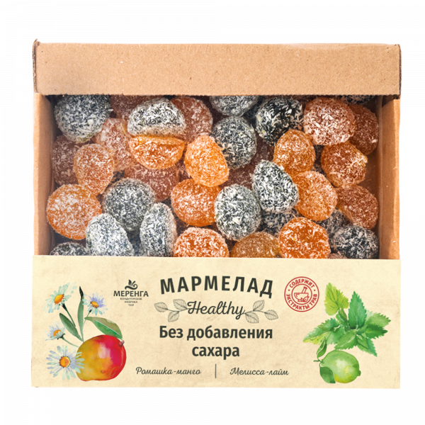 №1 Меренга Мармелад в кокосовой обсыпке Ромашка+Мелисса , 800г     в Сызране