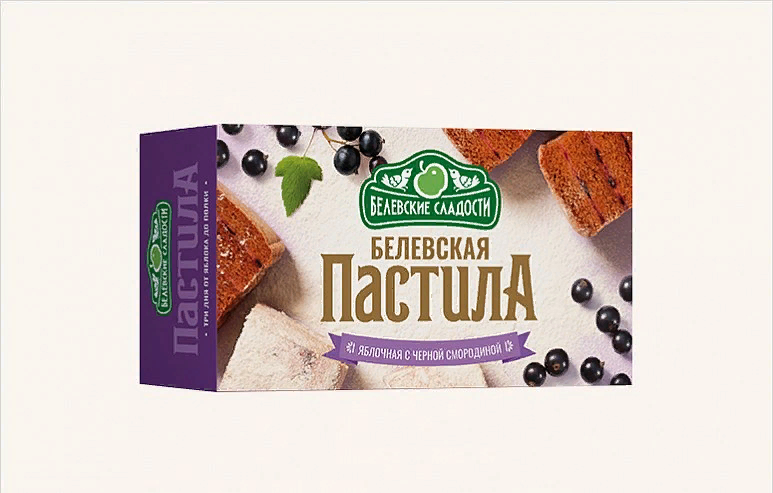  Пастила  200г диетическая с ЧЁРНОЙ Смородиной, НОВЫЙ ФОРМАТ (4*50г)   в Сызране