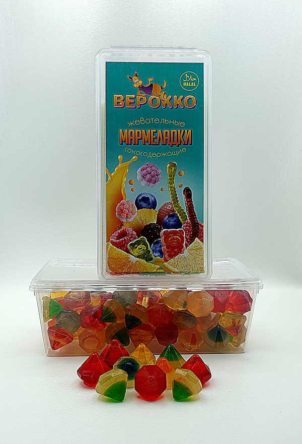 №2 Жевательный мармелад Самоцветы, 250г      в Сызране
