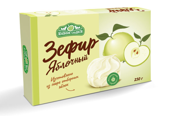 №2 Зефир белевский "Яблочный" 250г в Сызране